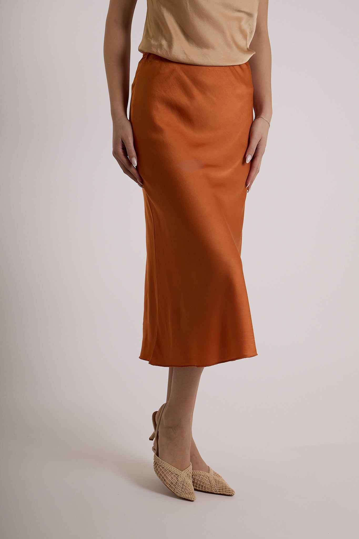 GONNA VISCOSA|Colore:Terracotta