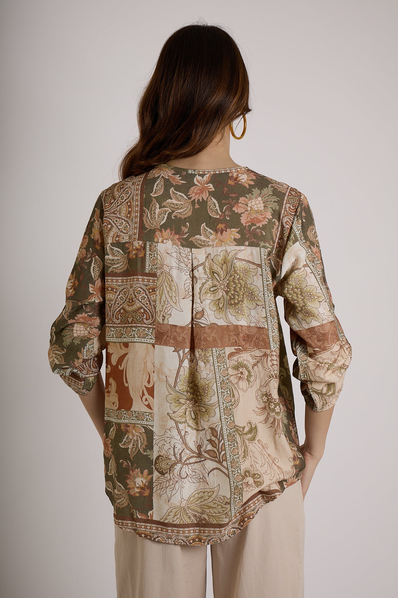 BLUSA FANTASIA|Colore:Militare