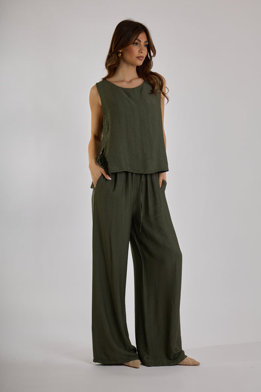 COORDINATO VISCOSA|Colore:Militare