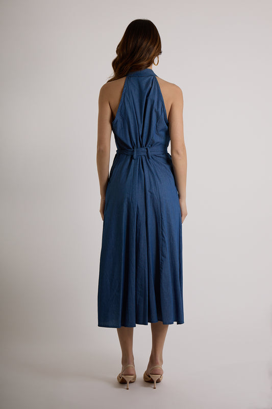 ABITO CHEMISIER CHAMBRAY|Colore:Jeans