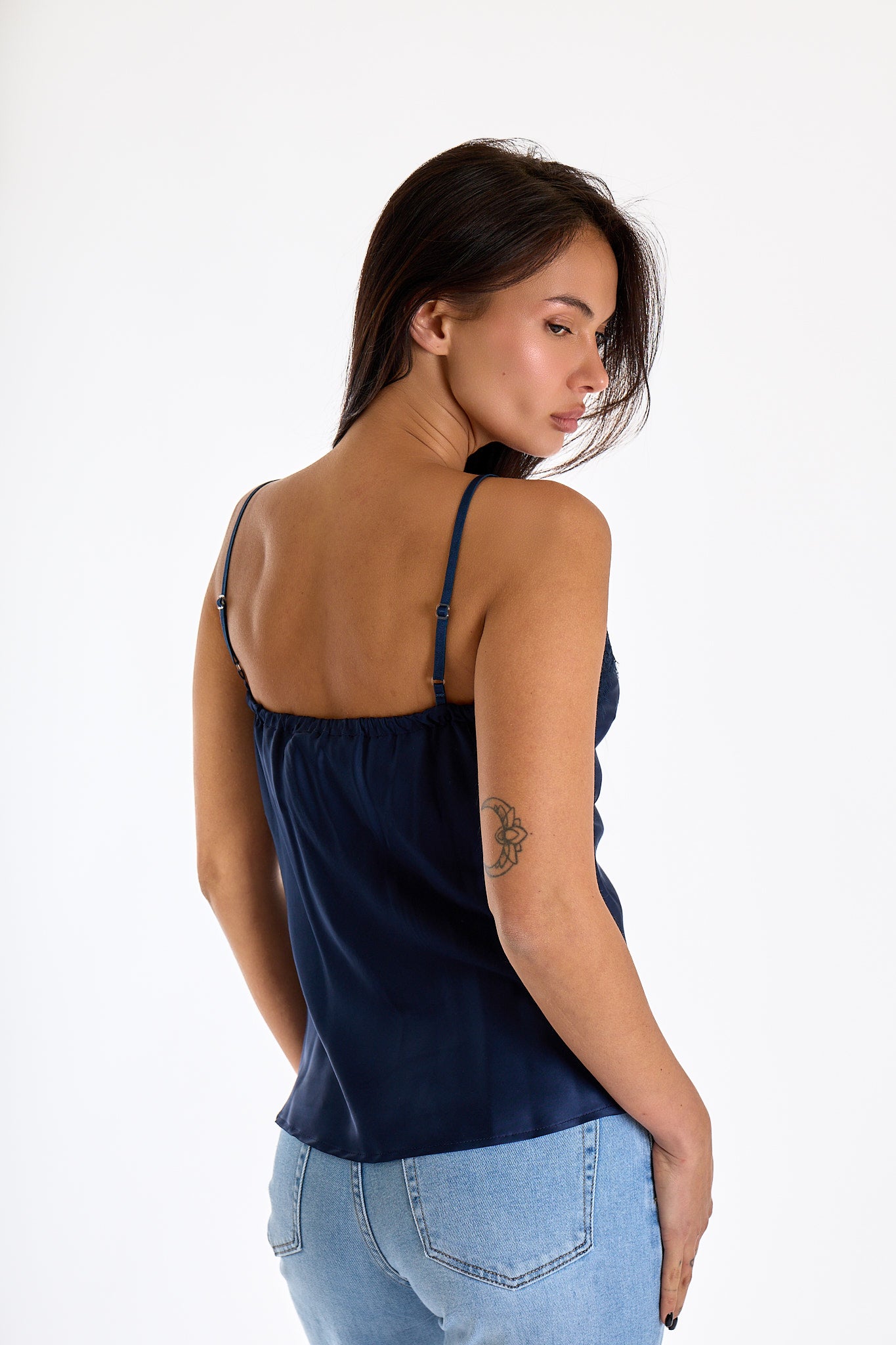TOP BANDA RASO|Colore:Blu