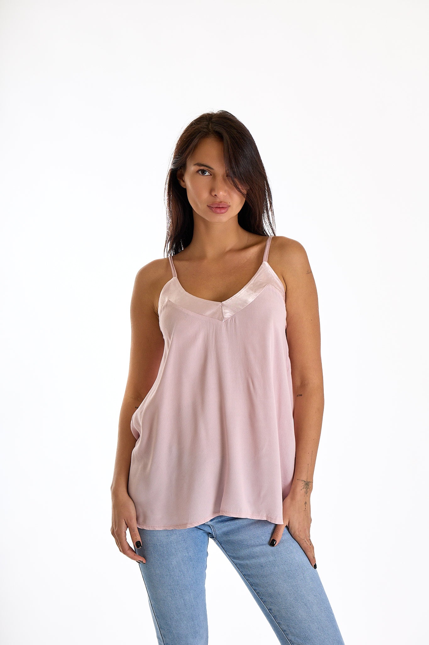 TOP BANDA RASO|Colore:Rosa