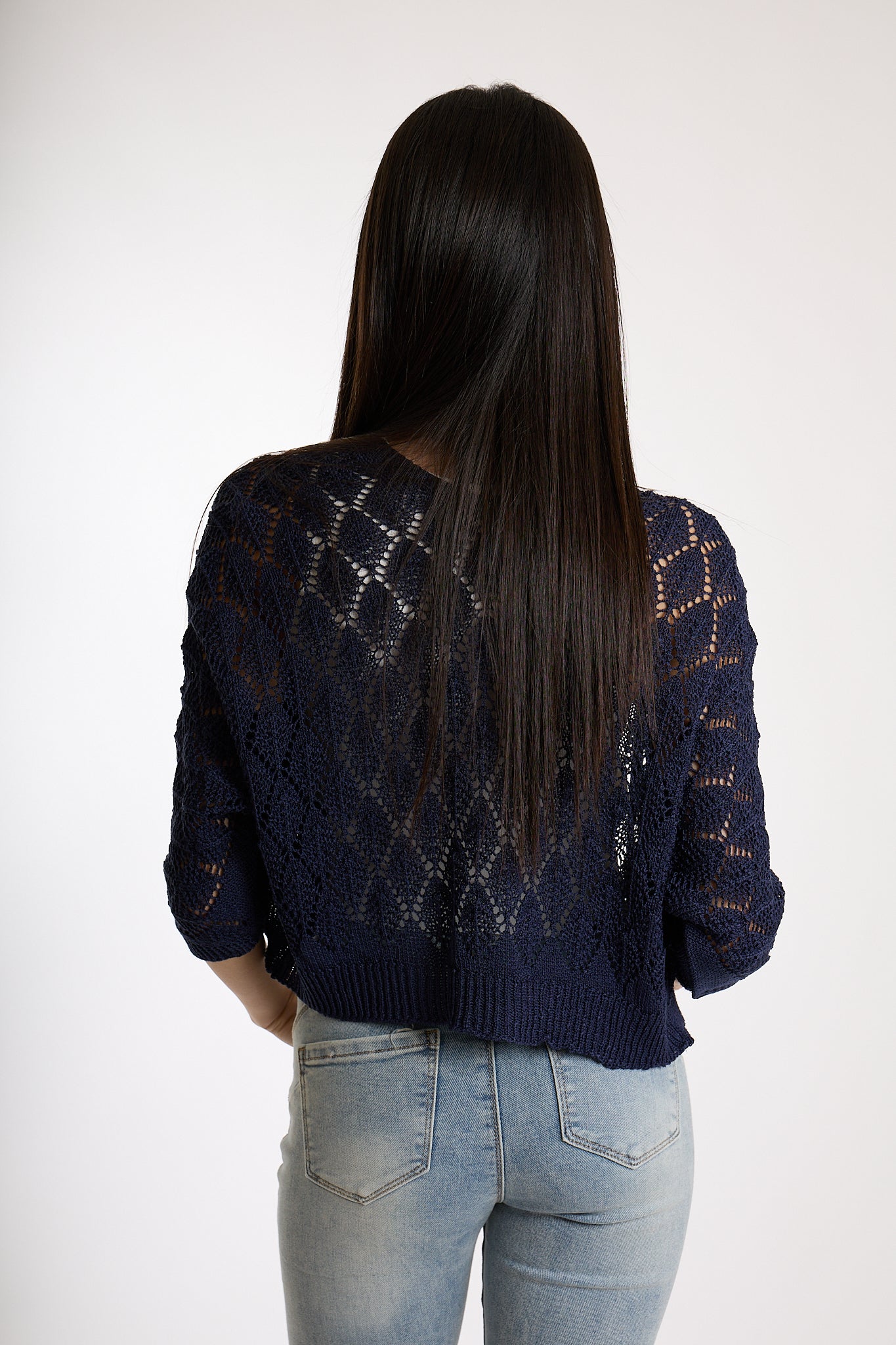 CARDIGAN CORTO|Colore:Blu