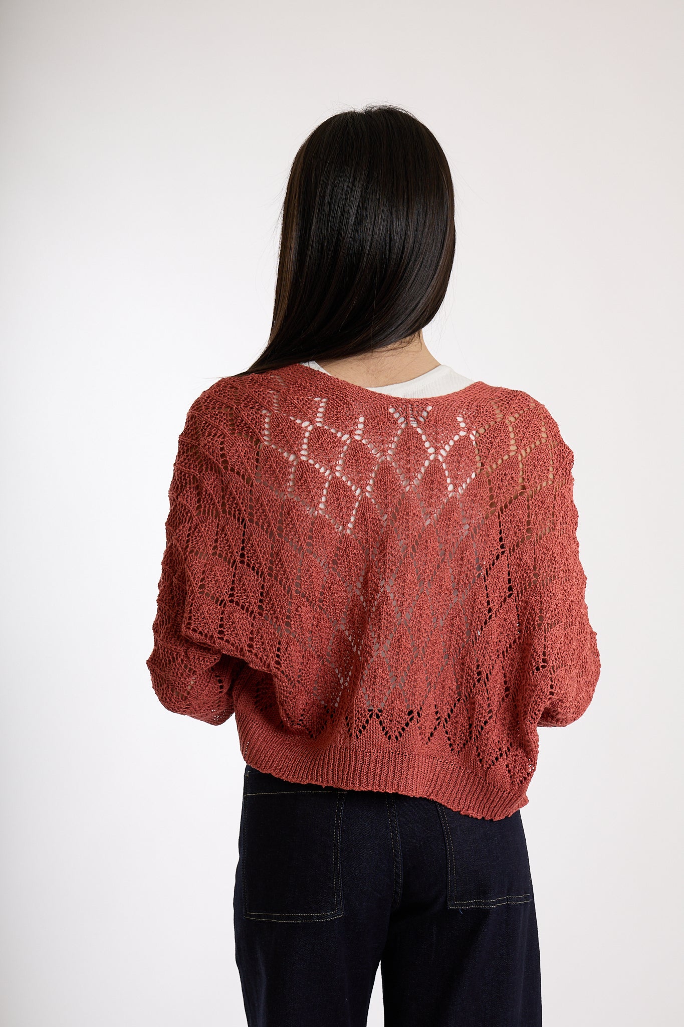 CARDIGAN CORTO|Colore:Terracotta
