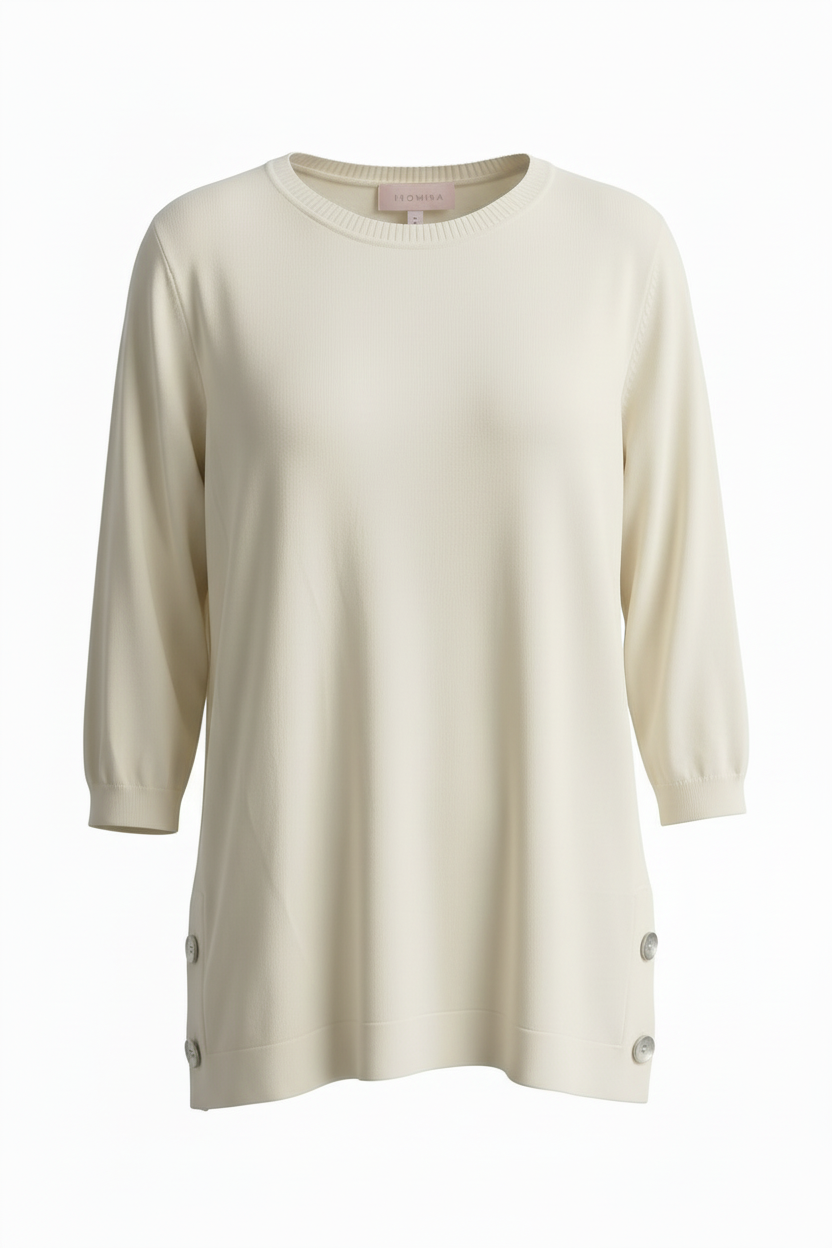 MAGLIA BOTTONI FIANCHI|Colore:Sabbia