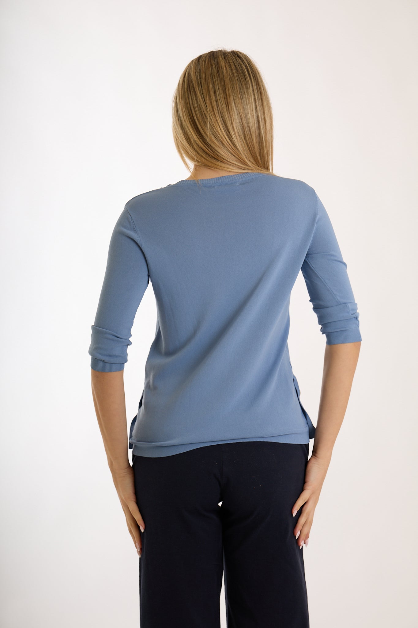 MAGLIA BOTTONI FIANCHI|Colore:Jeans