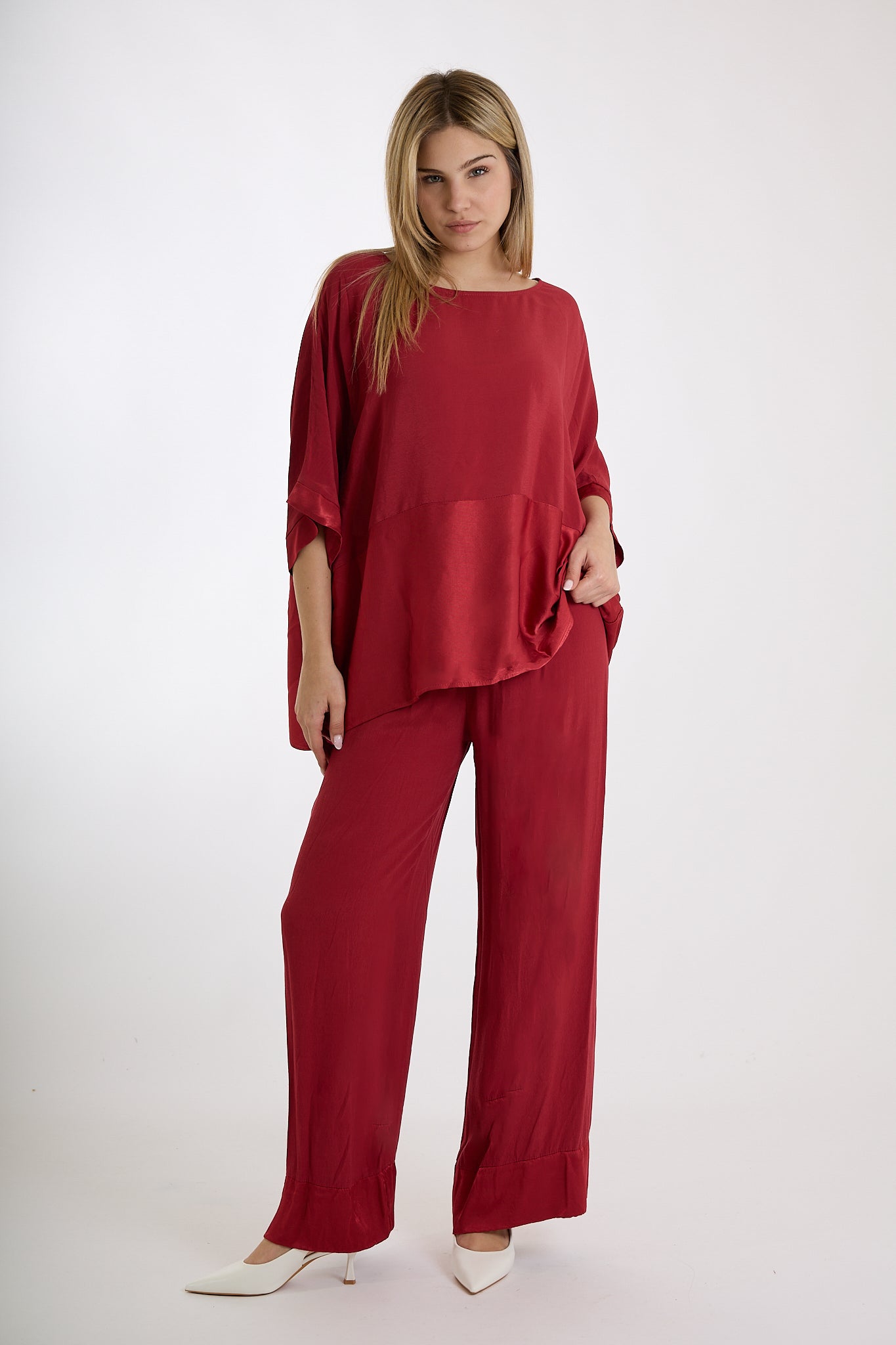 PANTALONE|Colore:Rosso india
