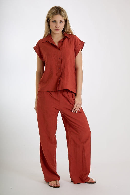 PANTALONE|Colore:Terracotta