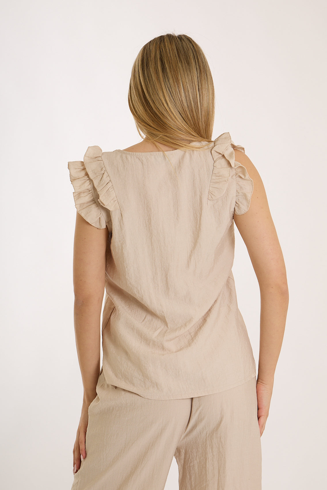 TOP  ROUCHES|Colore:Sabbia