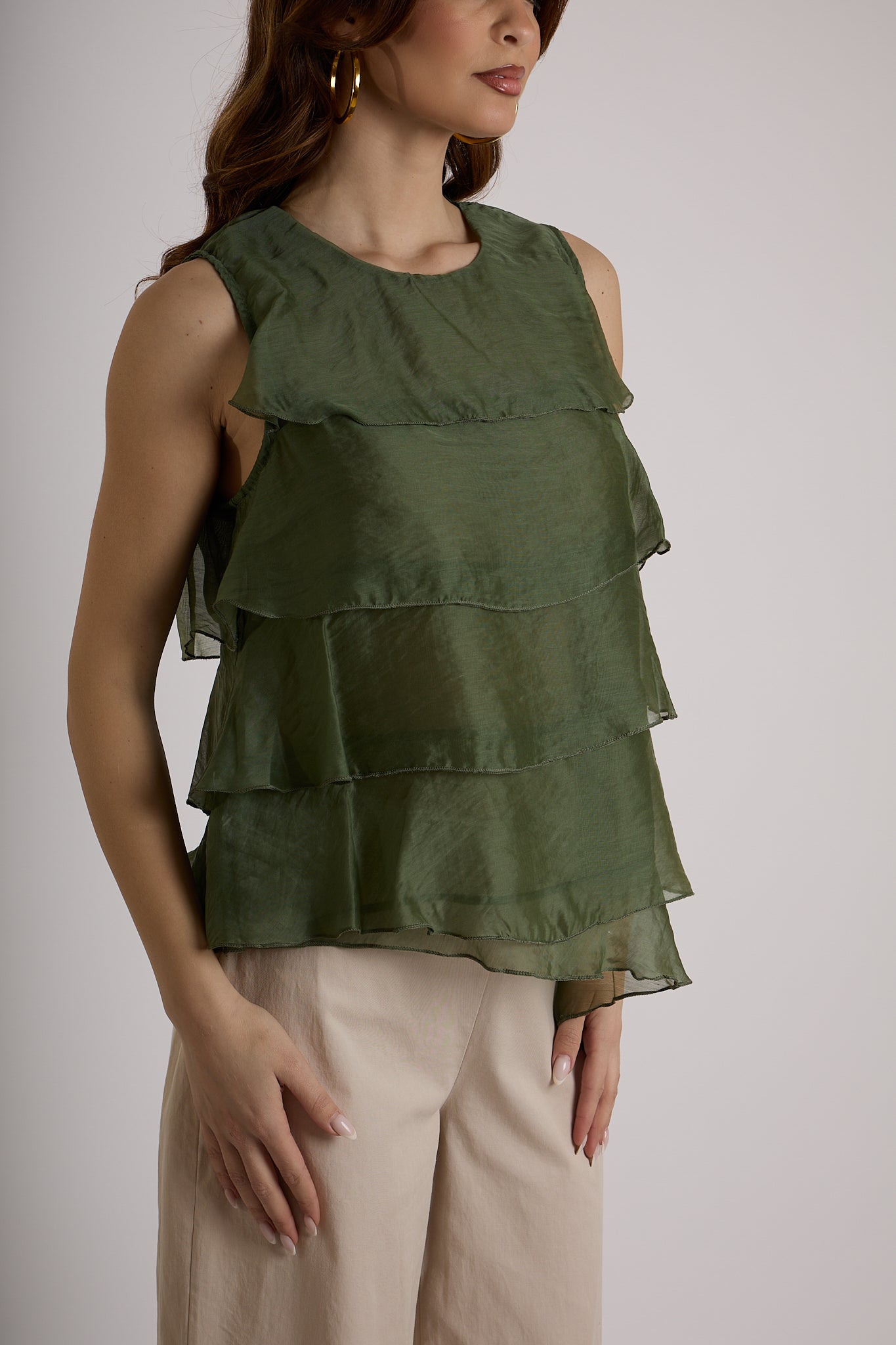 TOP BALZE|Colore:Militare