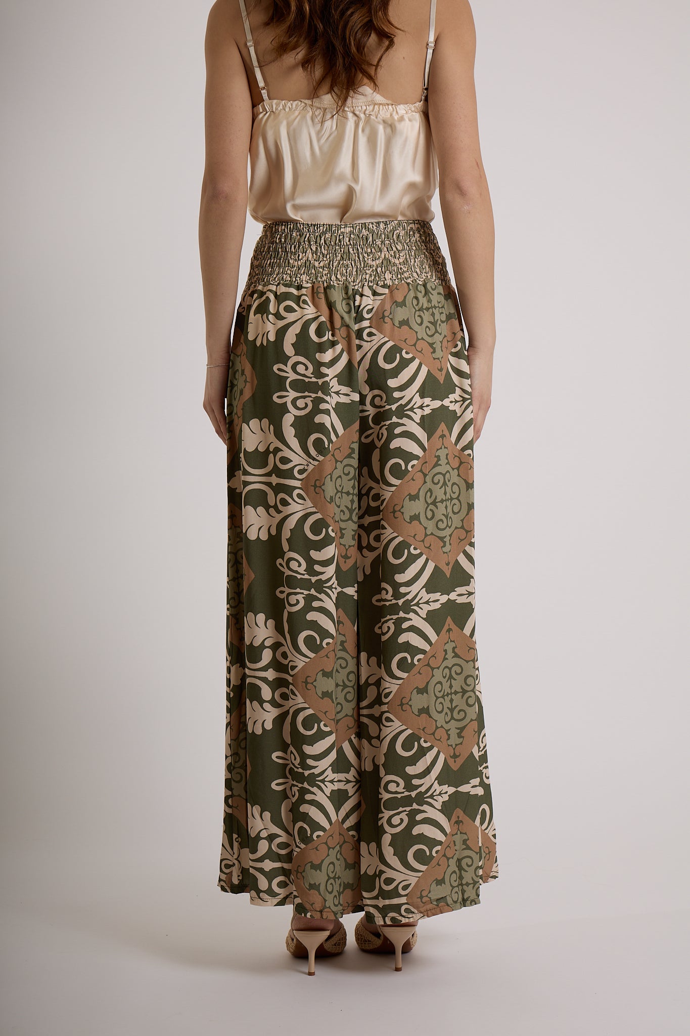 PANTAGONNA IN FANTASIA |Colore:Militare
