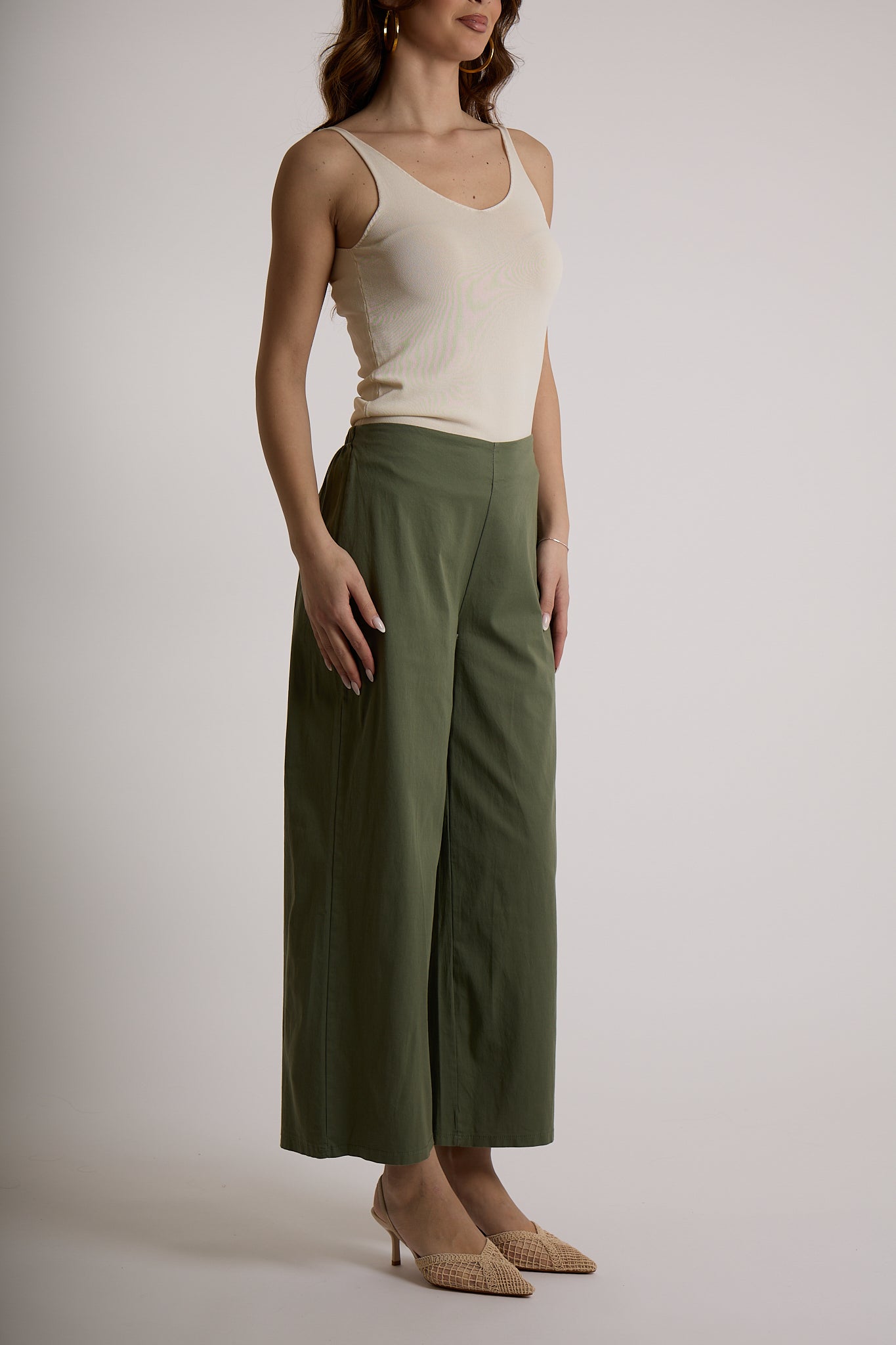 PANTACROP|Colore:Militare