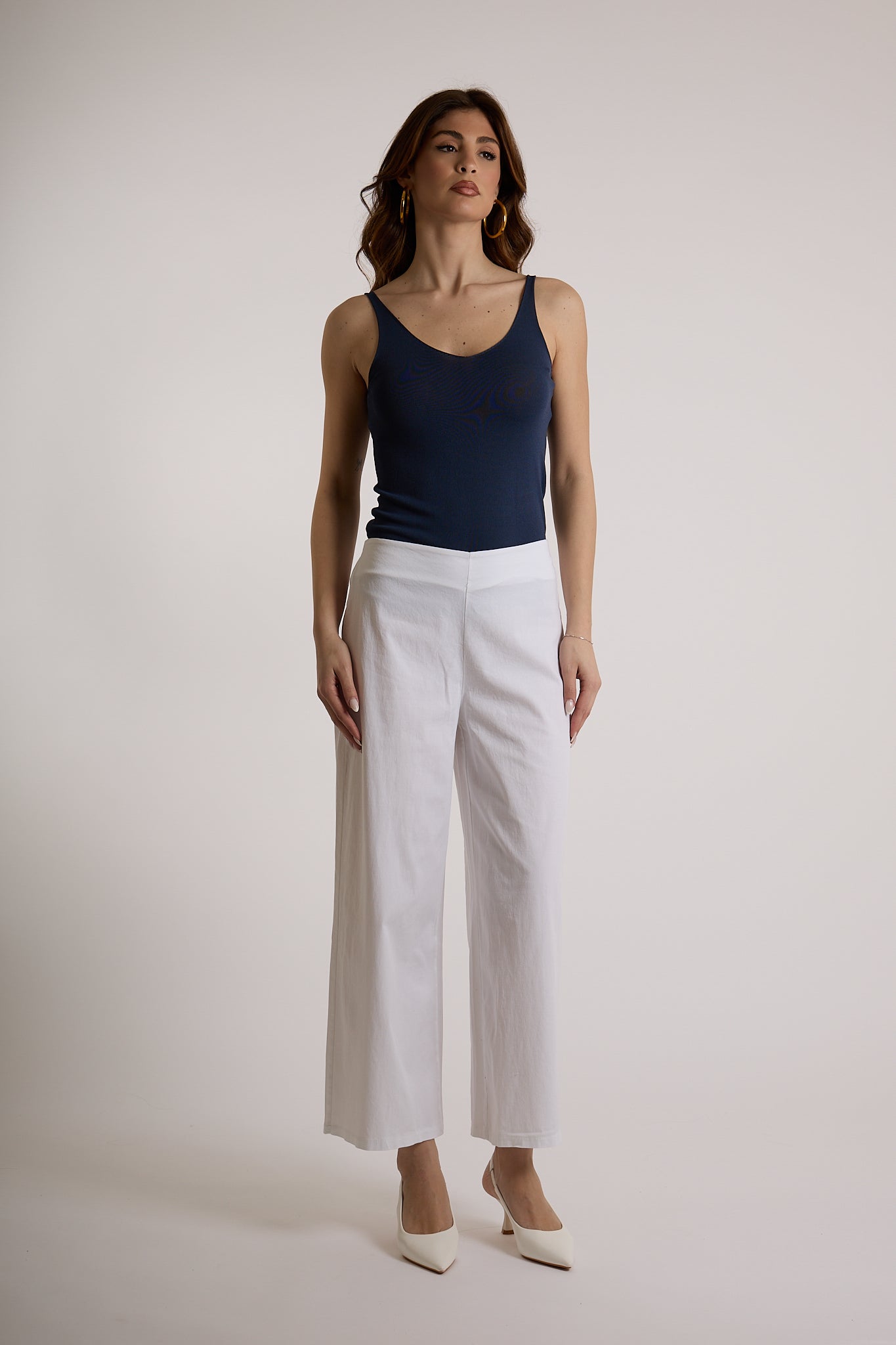 PANTACROP|Colore:Bianco