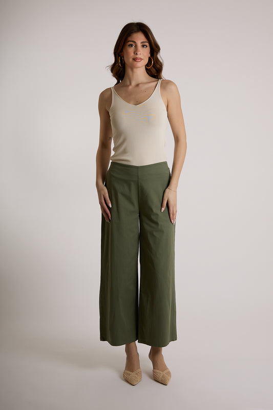 PANTACROP|Colore:Militare