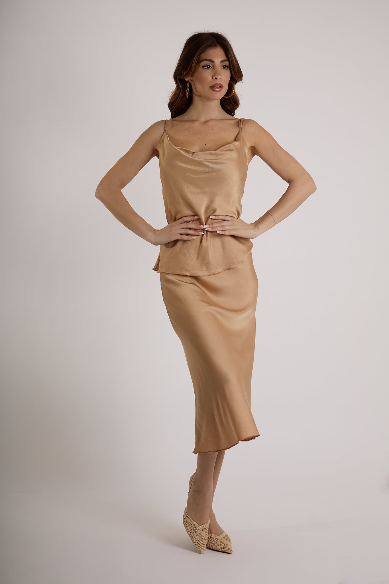 GONNA VISCOSA|Colore:Sabbia
