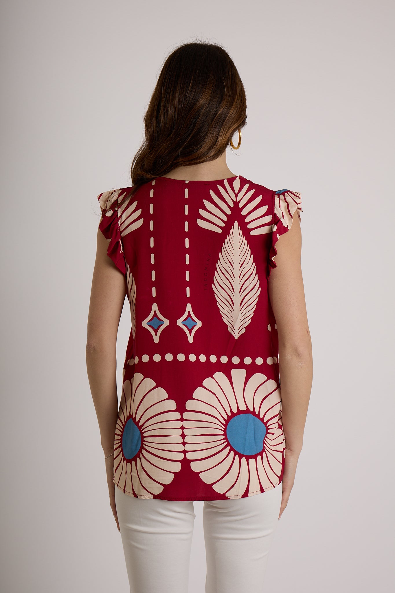 TOP FANTASIA|Colore:Rosso india