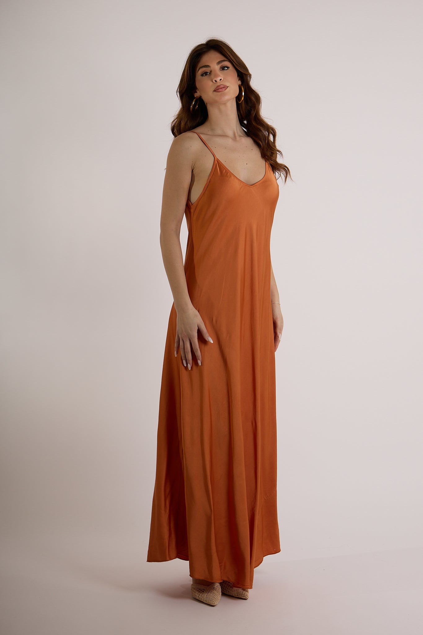ABITO VISCOSA|Colore:Terracotta