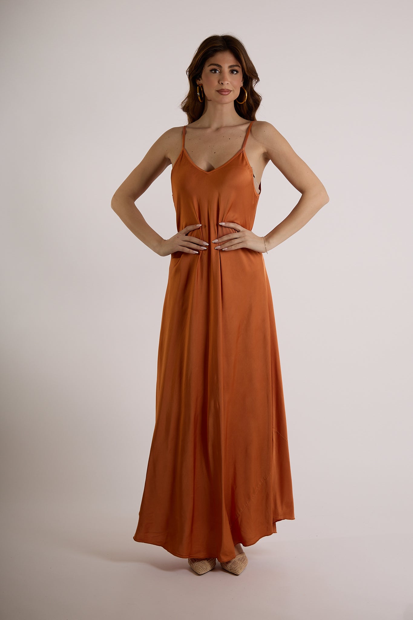 ABITO VISCOSA|Colore:Terracotta