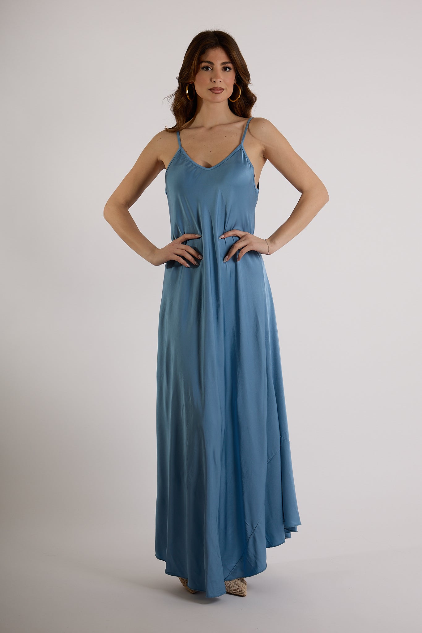 ABITO VISCOSA|Colore:Celeste