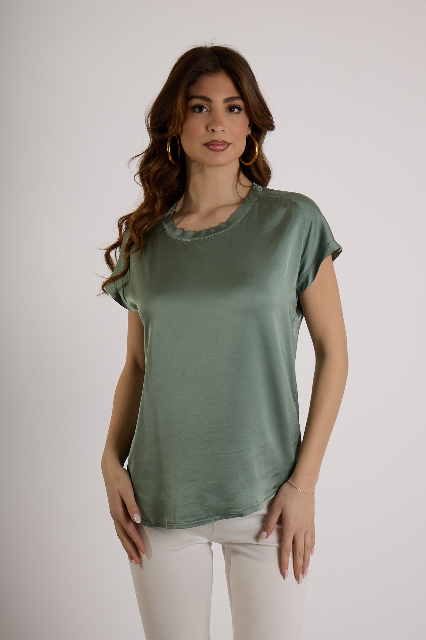 MAGLIA VISCOSA|Colore:Militare
