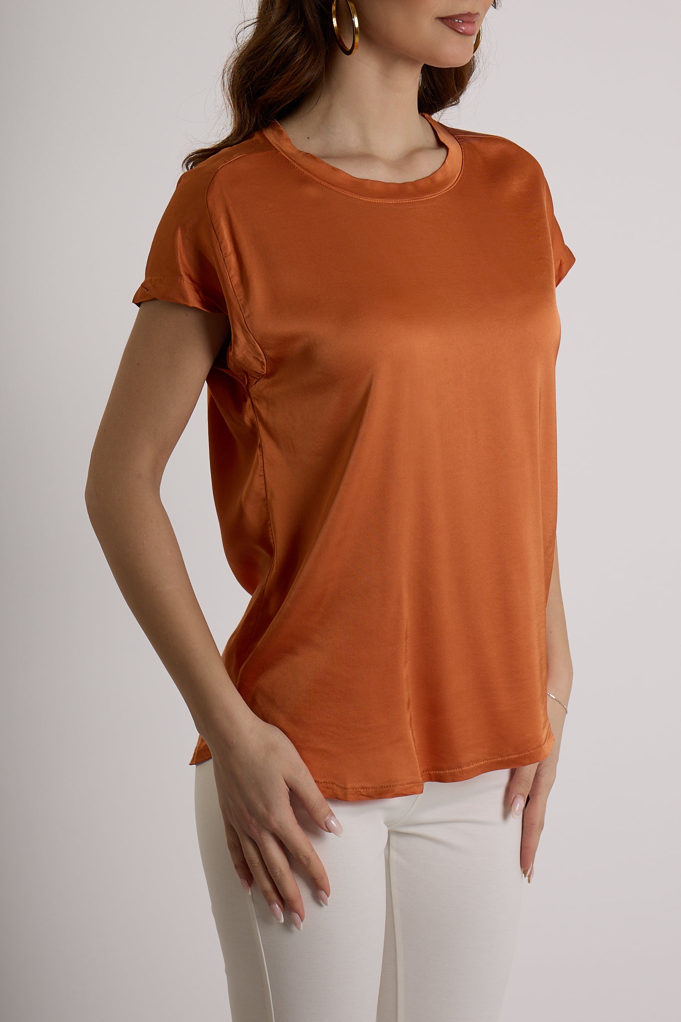 MAGLIA VISCOSA|Colore:Terracotta