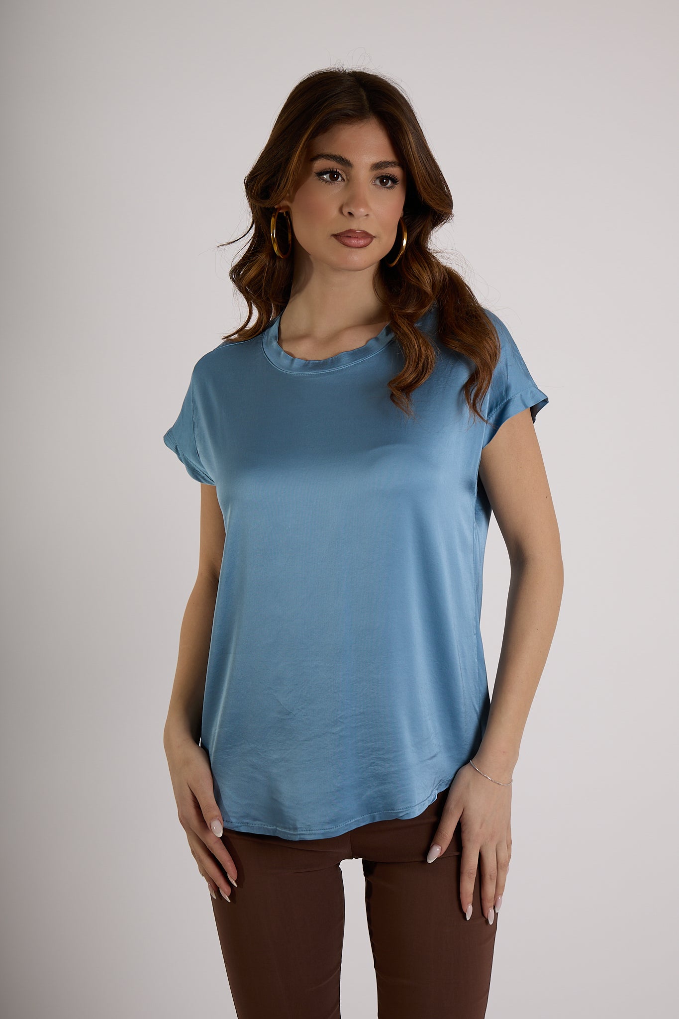 MAGLIA VISCOSA|Colore:Celeste