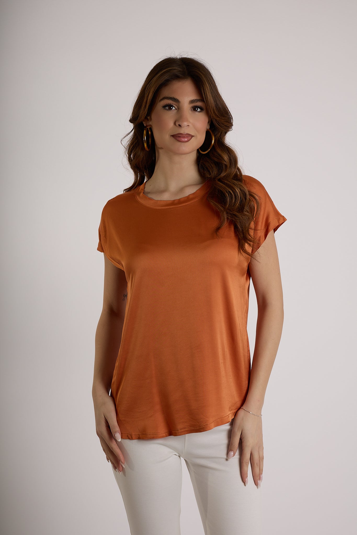 MAGLIA VISCOSA|Colore:Terracotta