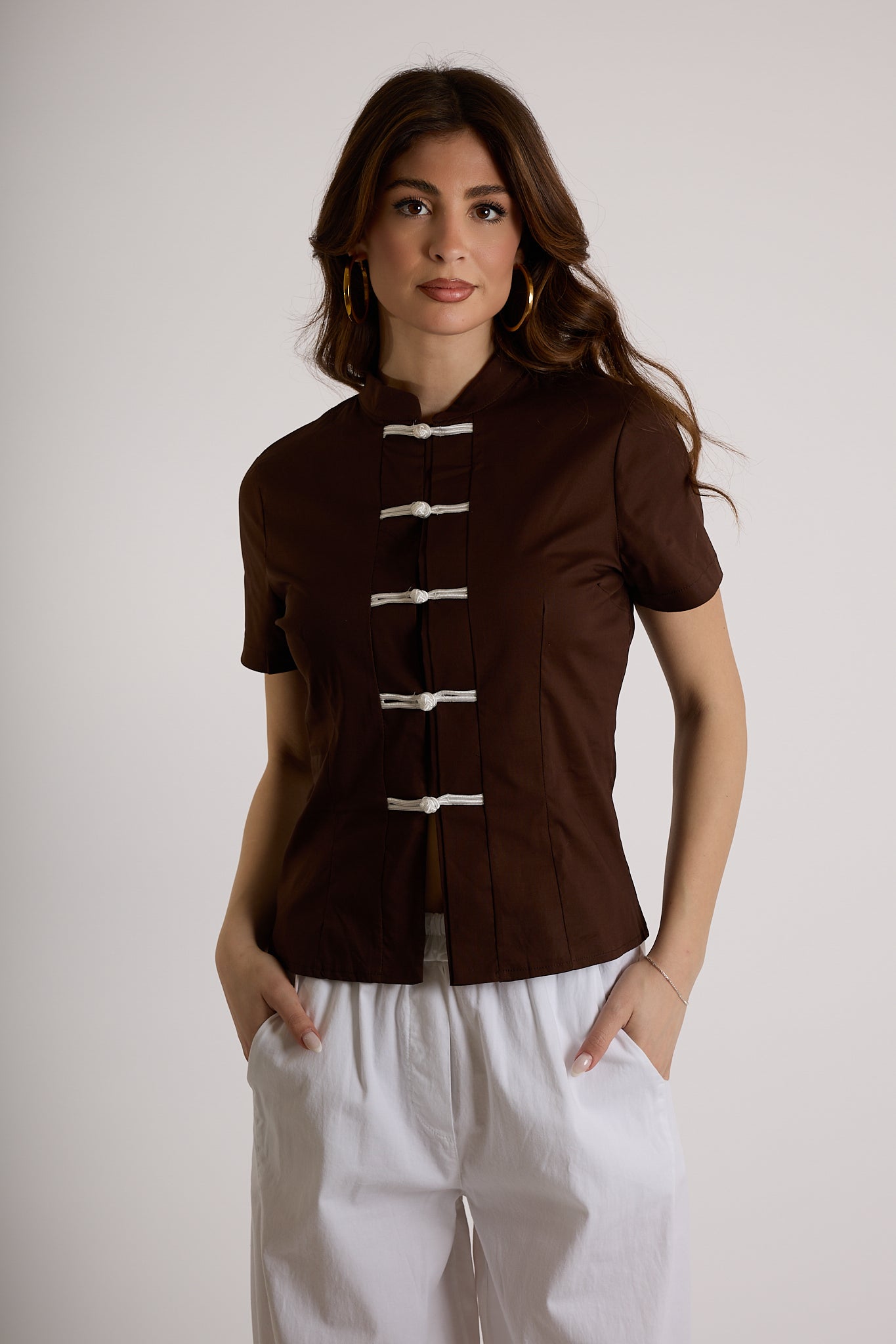 CAMICIA ZEN|Colore:Cioccolato