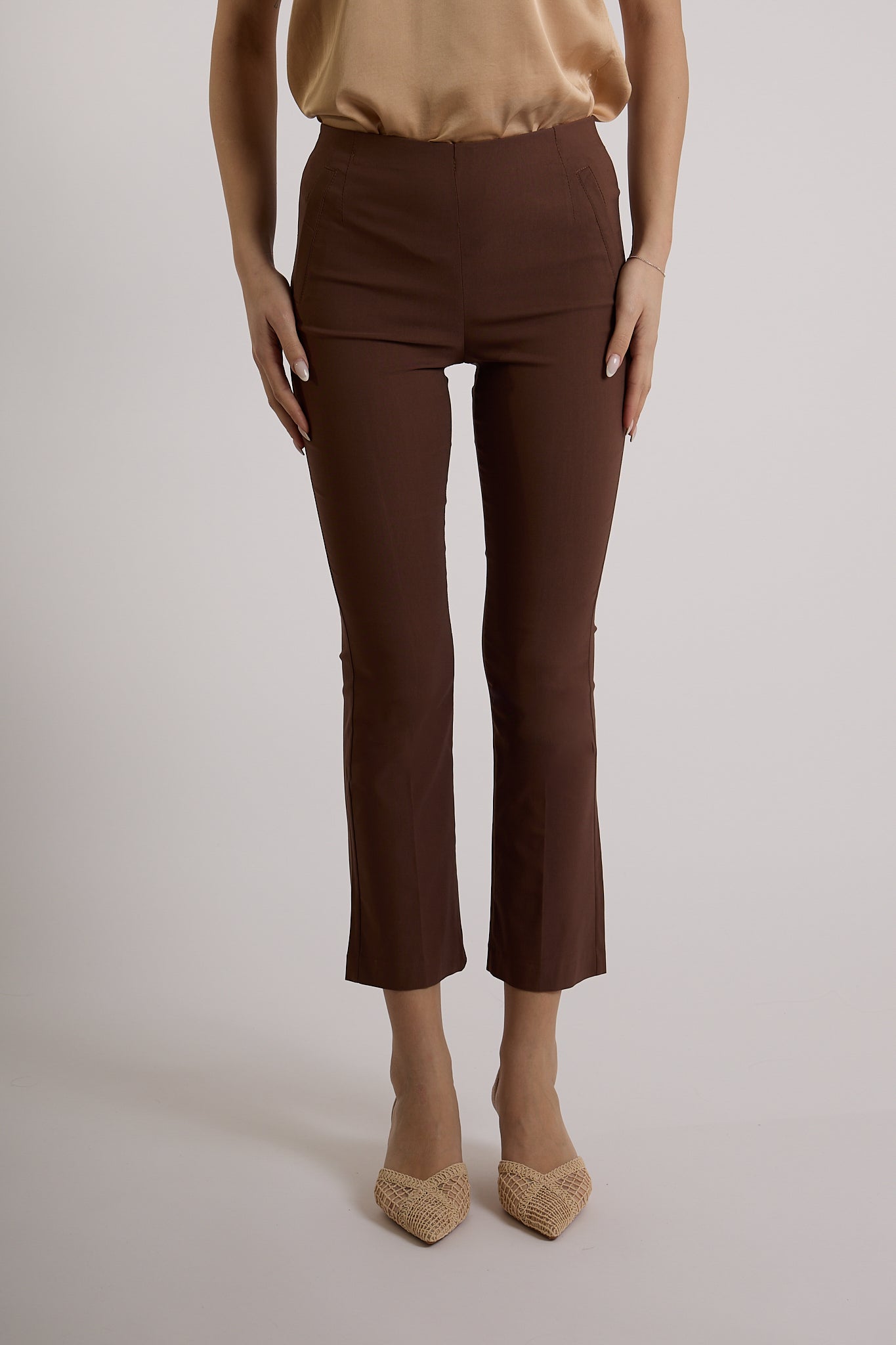 PANTALONE TROMBETTA|Colore:Cioccolato