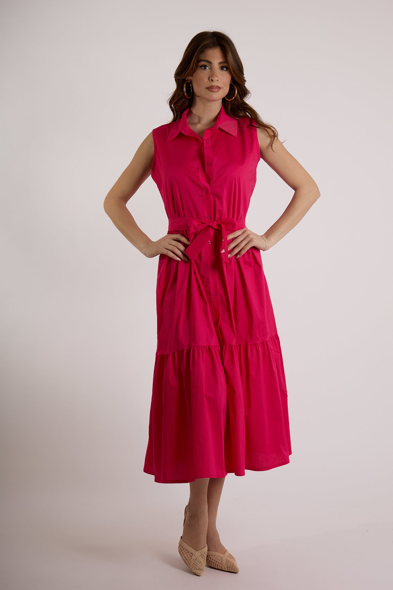 ABITO CHEMISIER FIOCCO|Colore:Fucsia