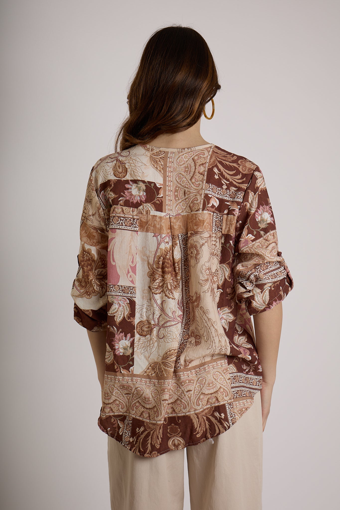 BLUSA FANTASIA|Colore:Cioccolato