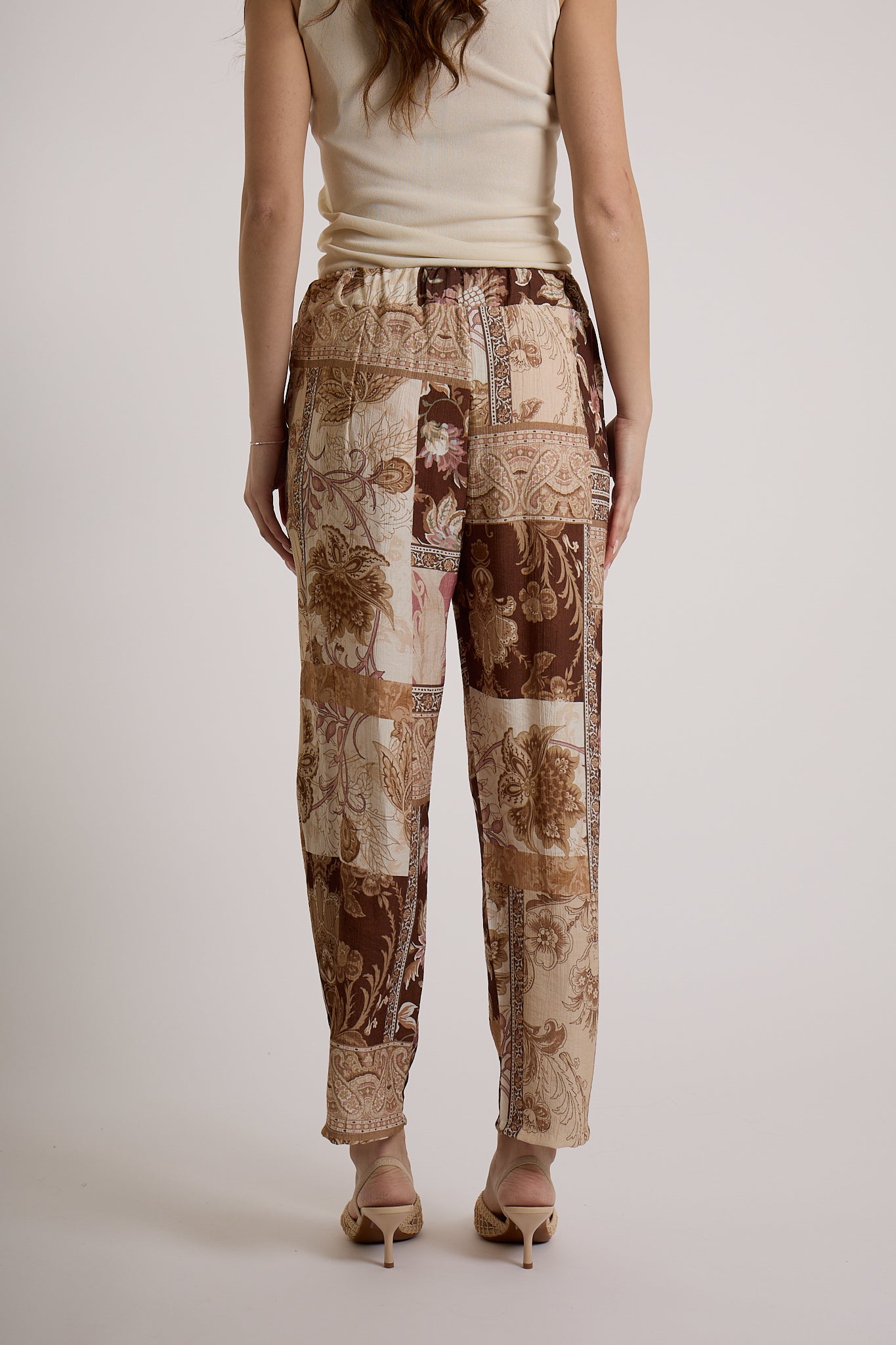 PANTALONE IN FANTASIA|Colore:Cioccolato