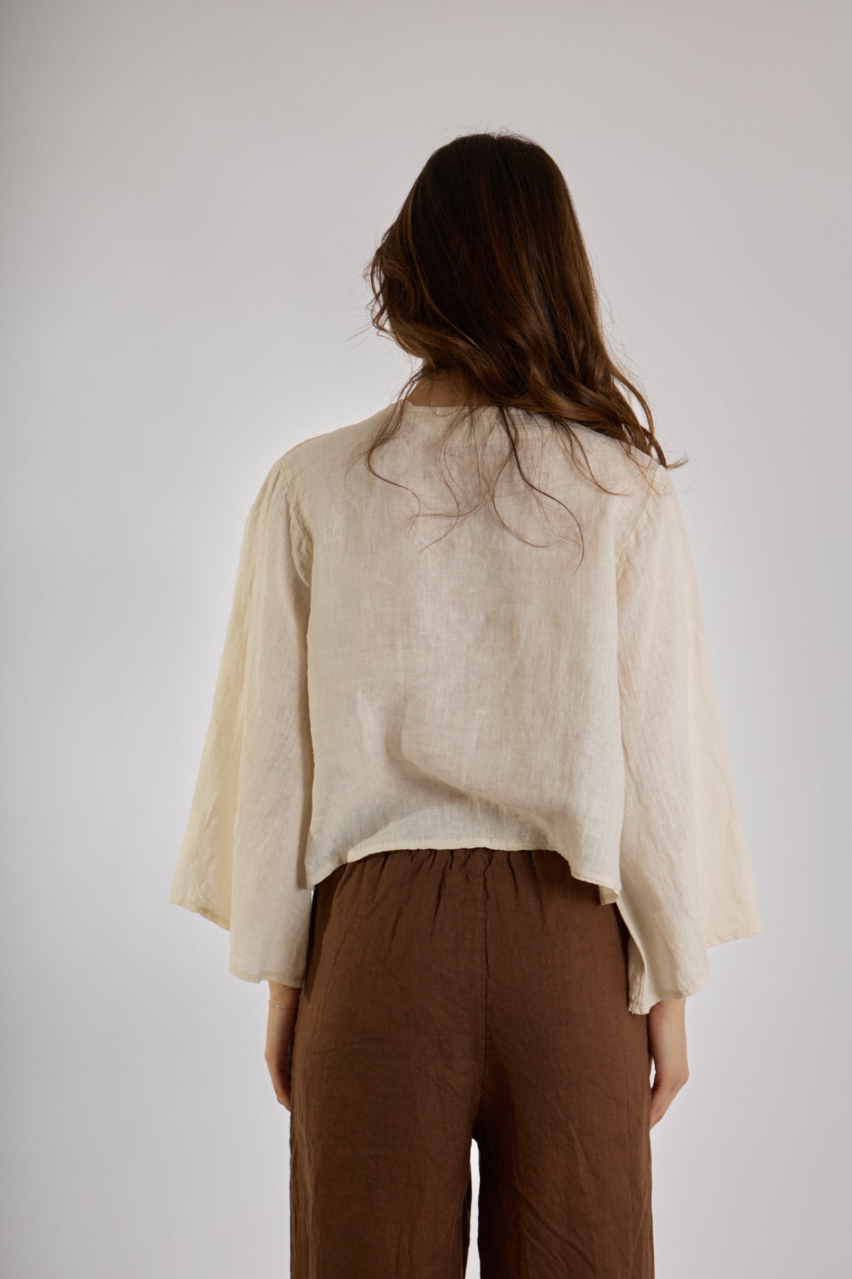 CARDIGAN FIOCCHI LINO|Colore:Avorio