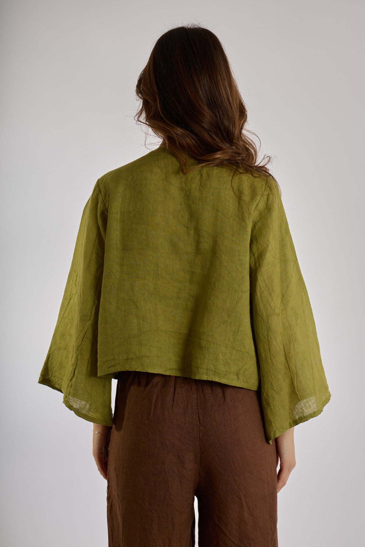 CARDIGAN FIOCCHI LINO|Colore:Pistacchio