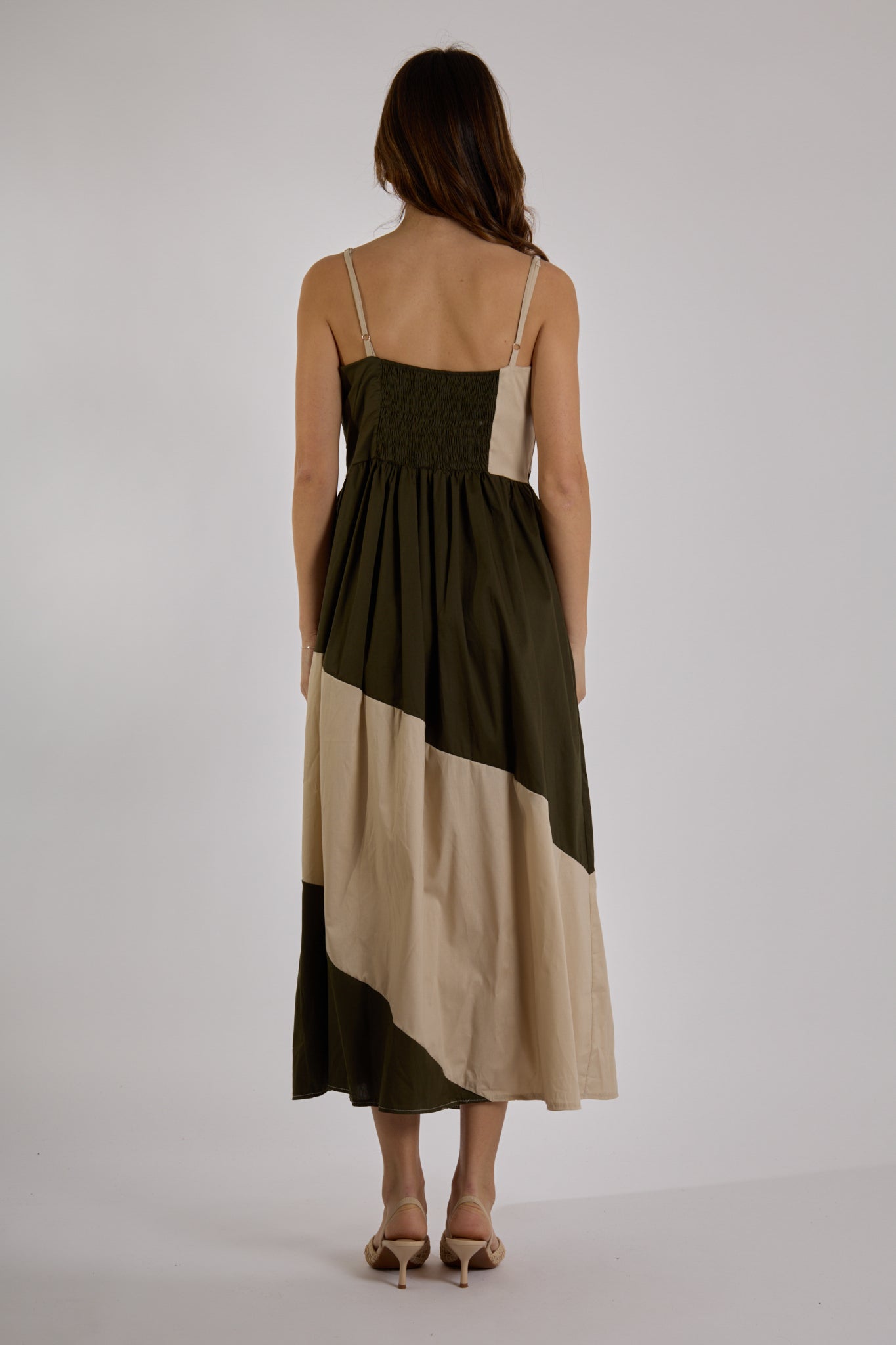 ABITO FASCE DIAGONALI|Colore:Militare