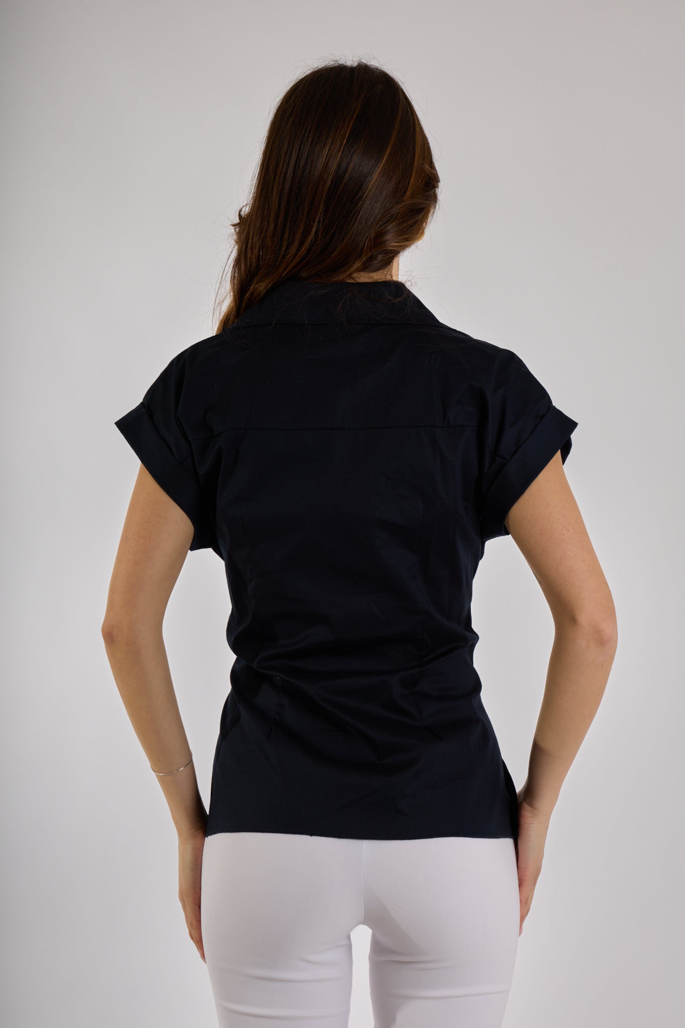CAMICIA INCROCIO FIOCCO|Colore:Blu