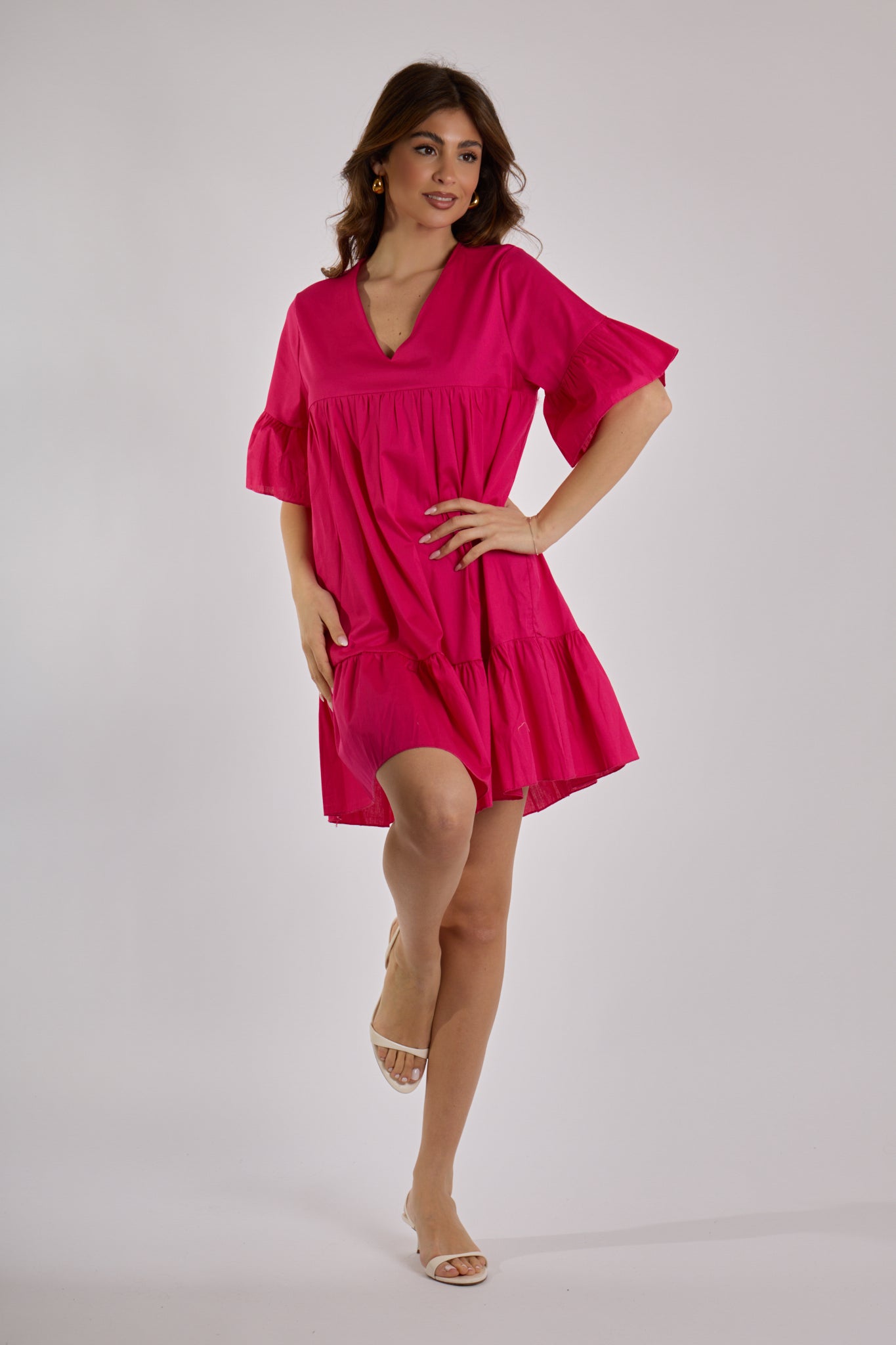 ABITO BALZE SCOLLO V|Colore:Fucsia