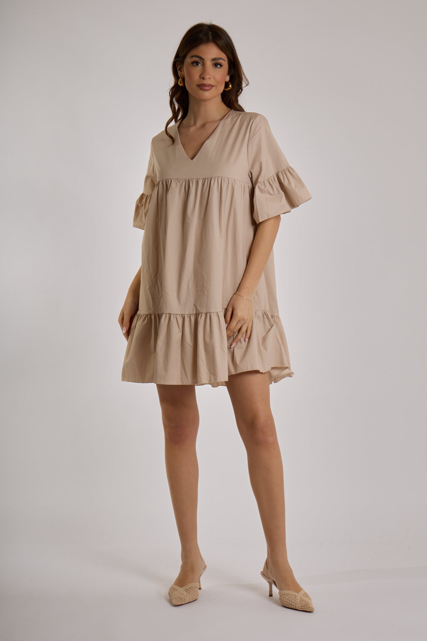 ABITO BALZE SCOLLO V|Colore:Sabbia