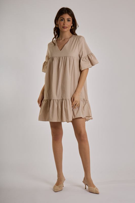 ABITO BALZE SCOLLO V|Colore:Sabbia