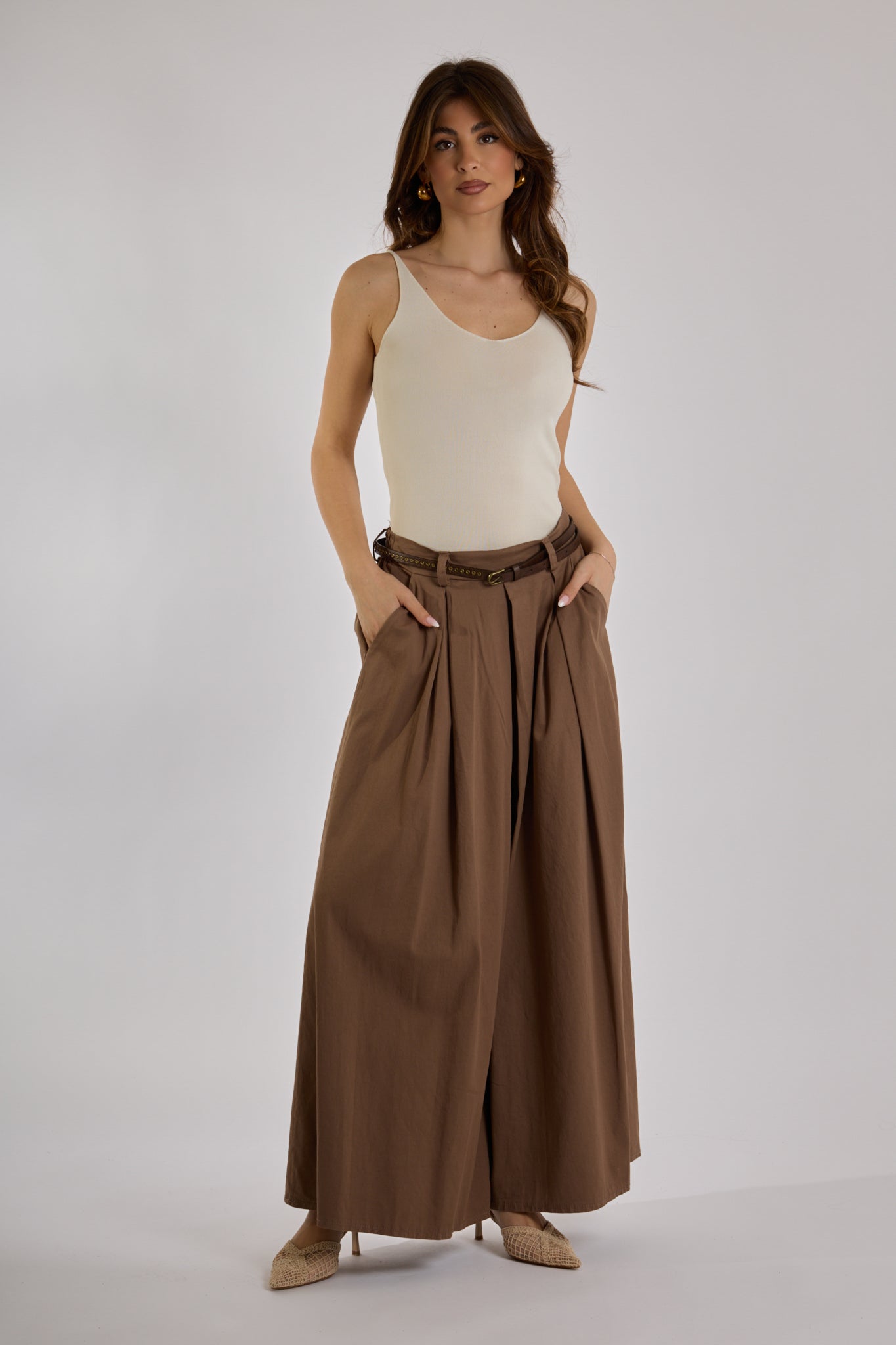 PANTAGONNA COTONE|Colore:Cioccolato