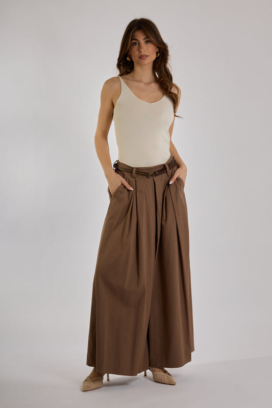 PANTAGONNA COTONE|Colore:Cioccolato