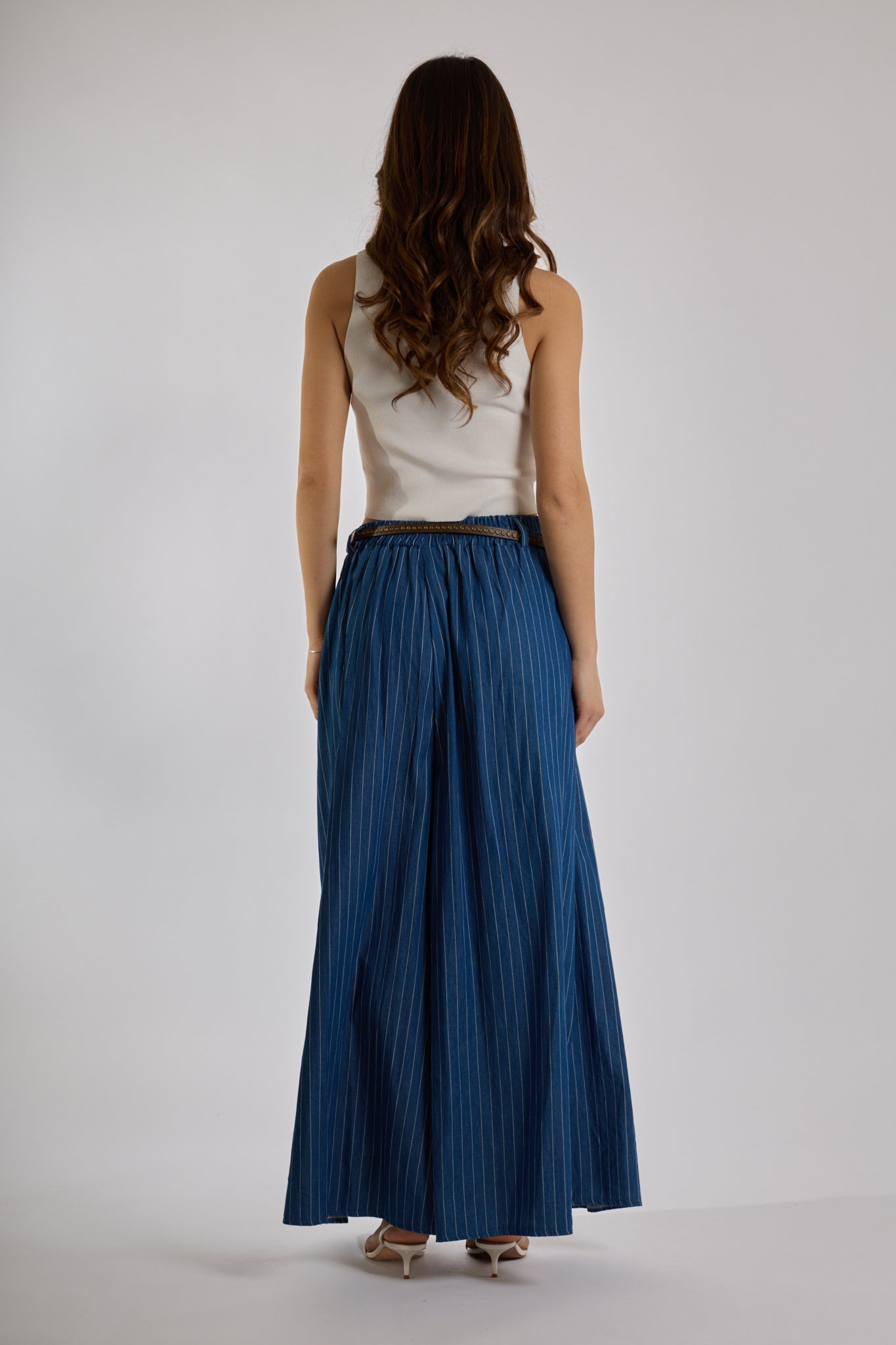 PANTALONE RIGATO|Colore:Jeans