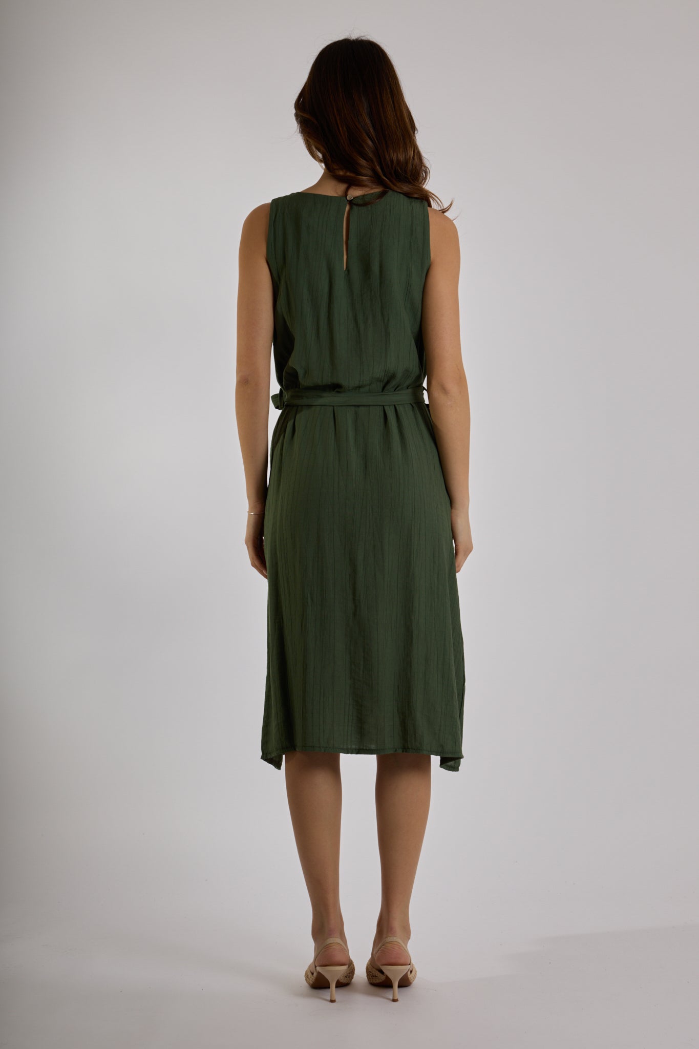 ABITO CINTURA CON SPILLA|Colore:Militare