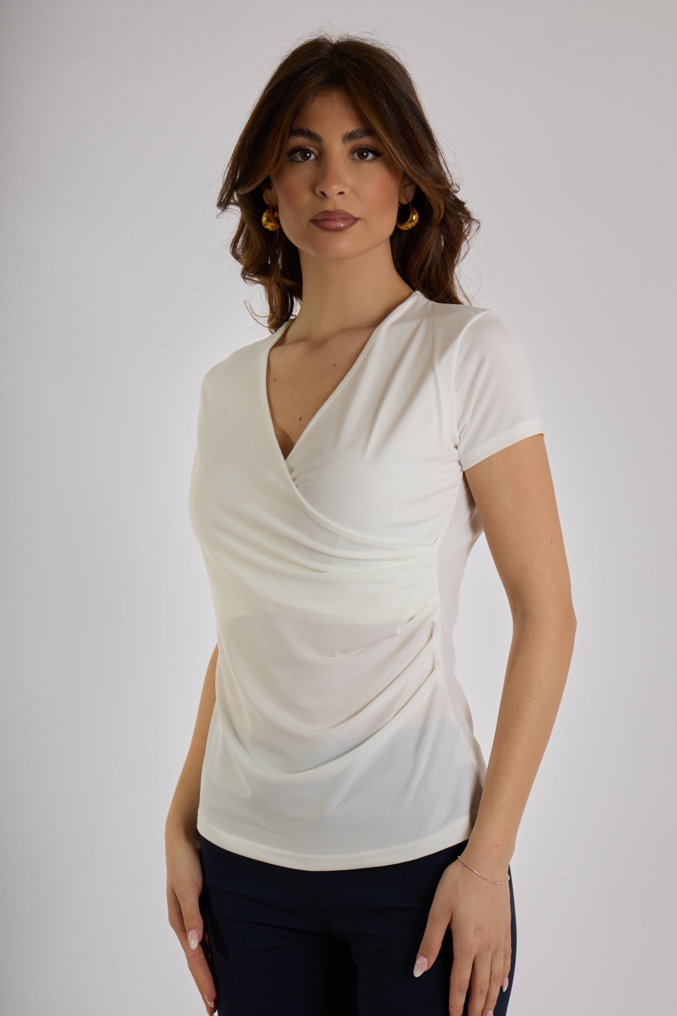 BLUSA INCROCIO|Colore:Bianco