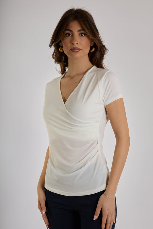BLUSA INCROCIO|Colore:Bianco