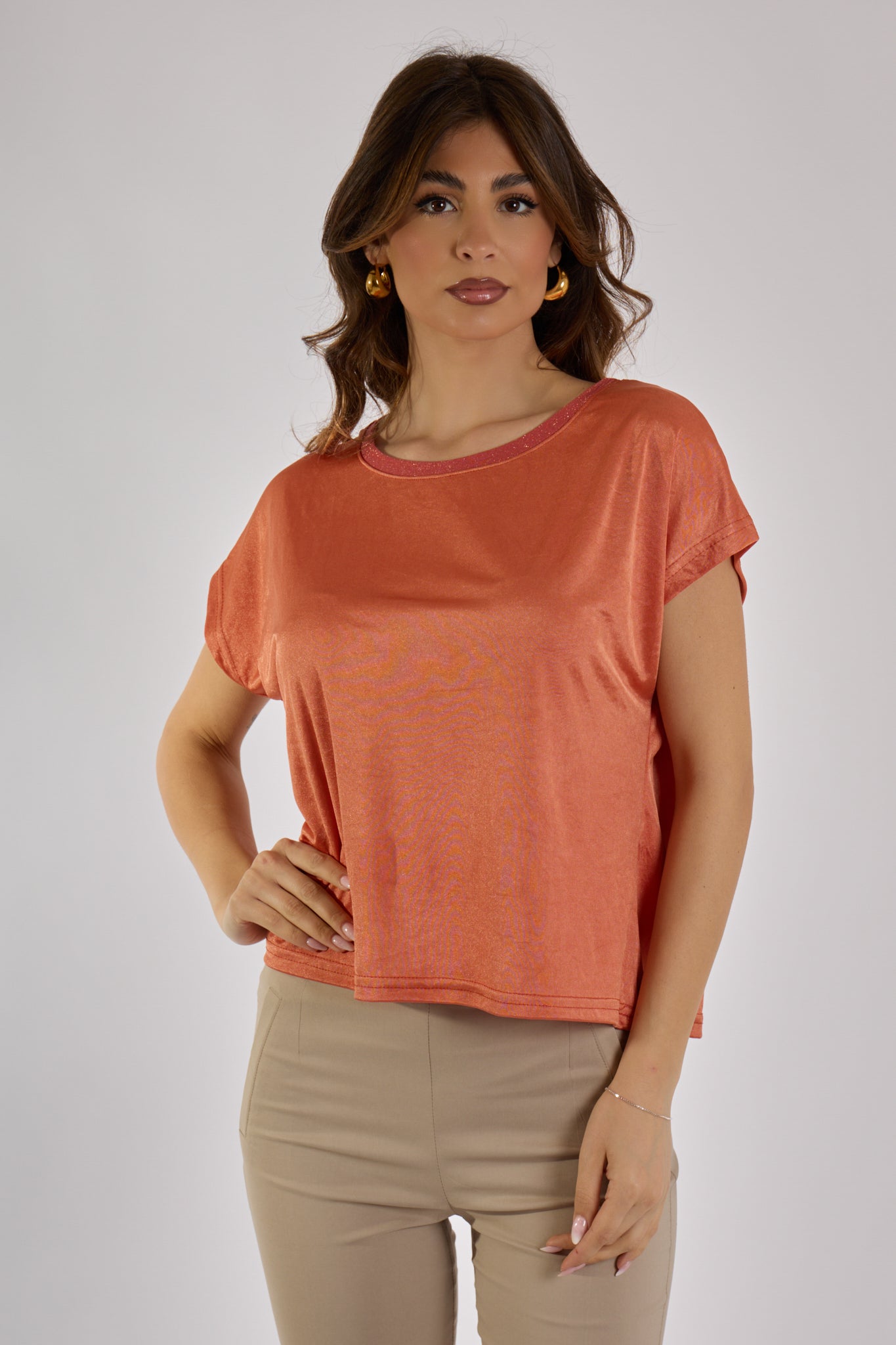 BLUSA|Colore:Terracotta