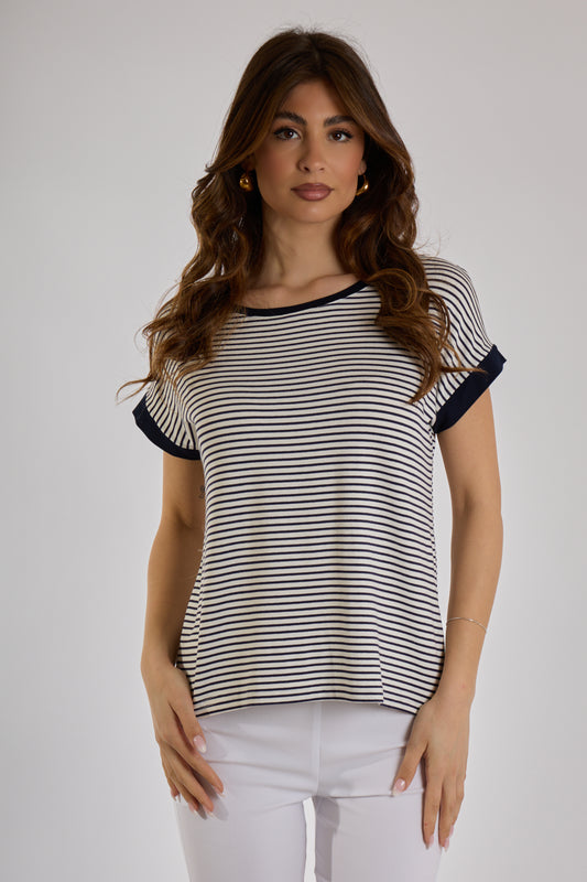 MAGLIA RIGHE|Colore:Blu