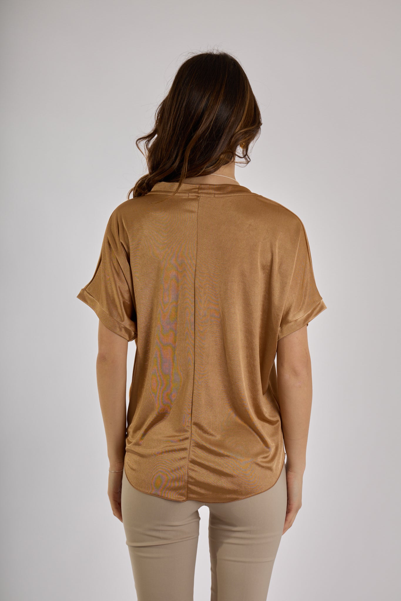 BLUSA COLLANA|Colore:Cioccolato