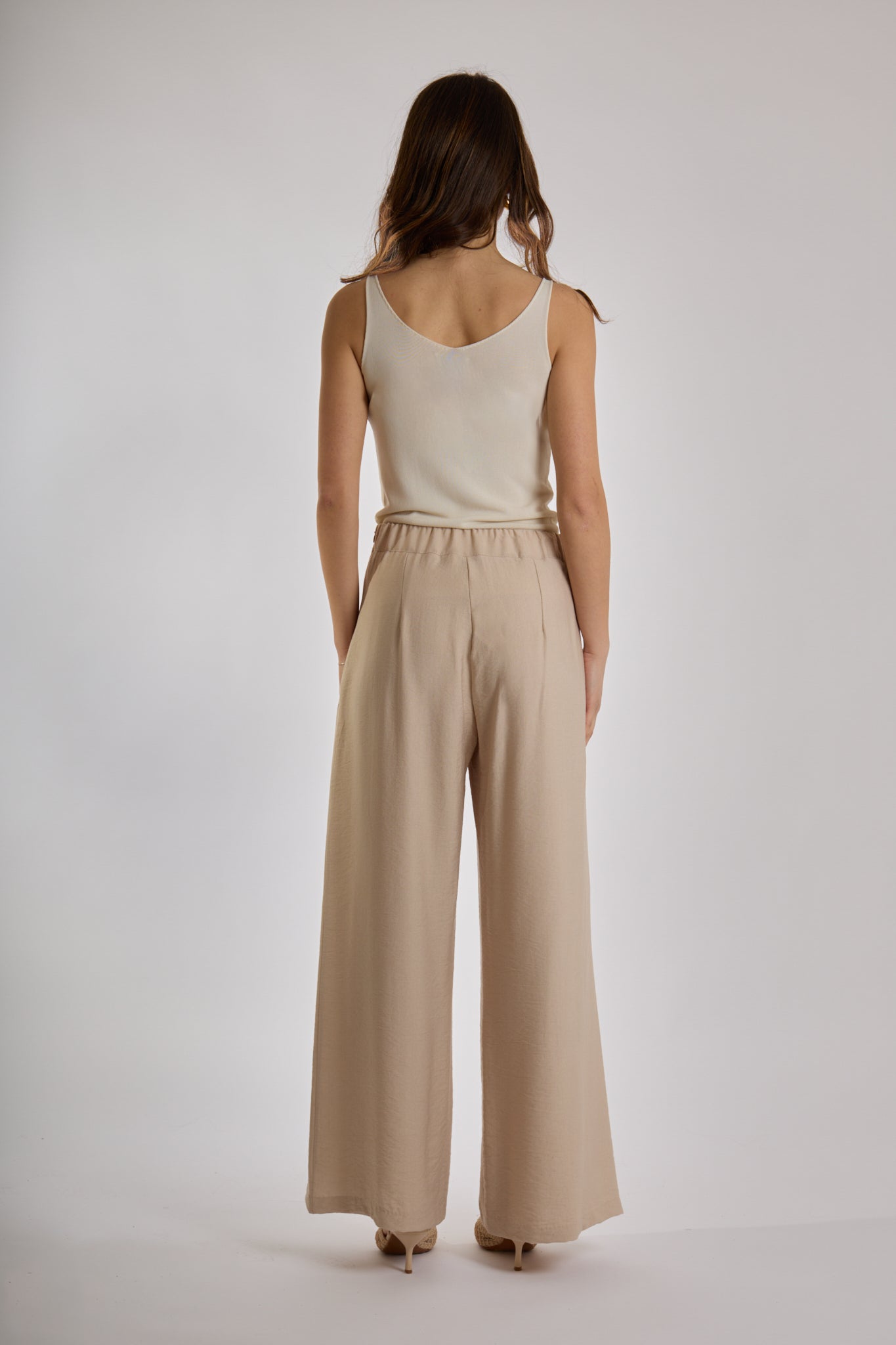 PANTALONE VISCOSA|Colore:Sabbia