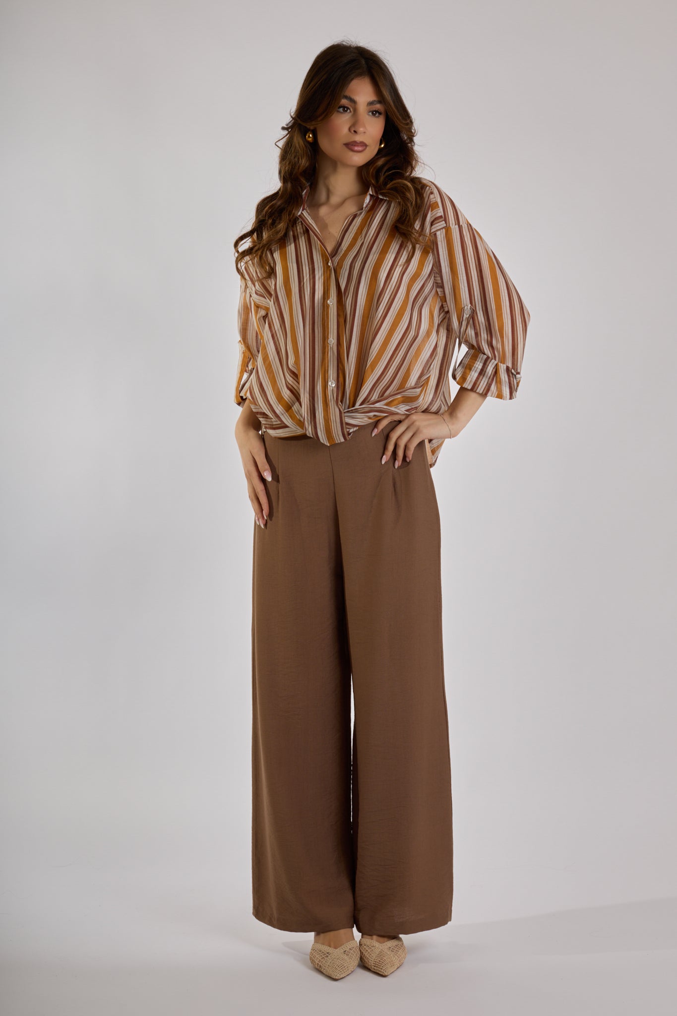 PANTALONE VISCOSA|Colore:Cioccolato